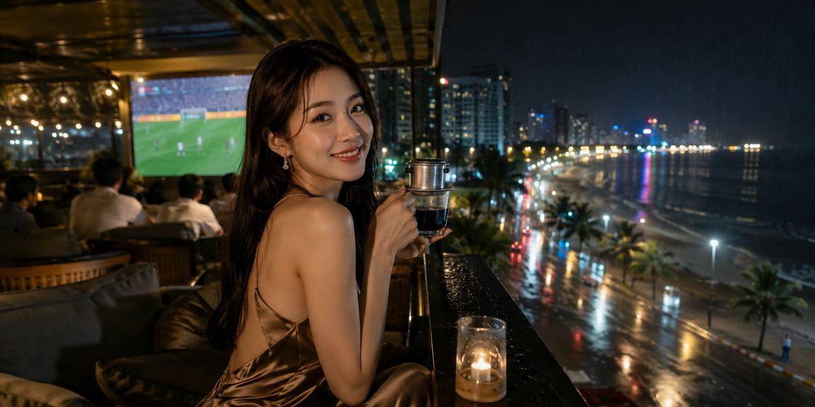 Người dùng theo dõi cá cược bóng đá tại quán cà phê Nha Trang